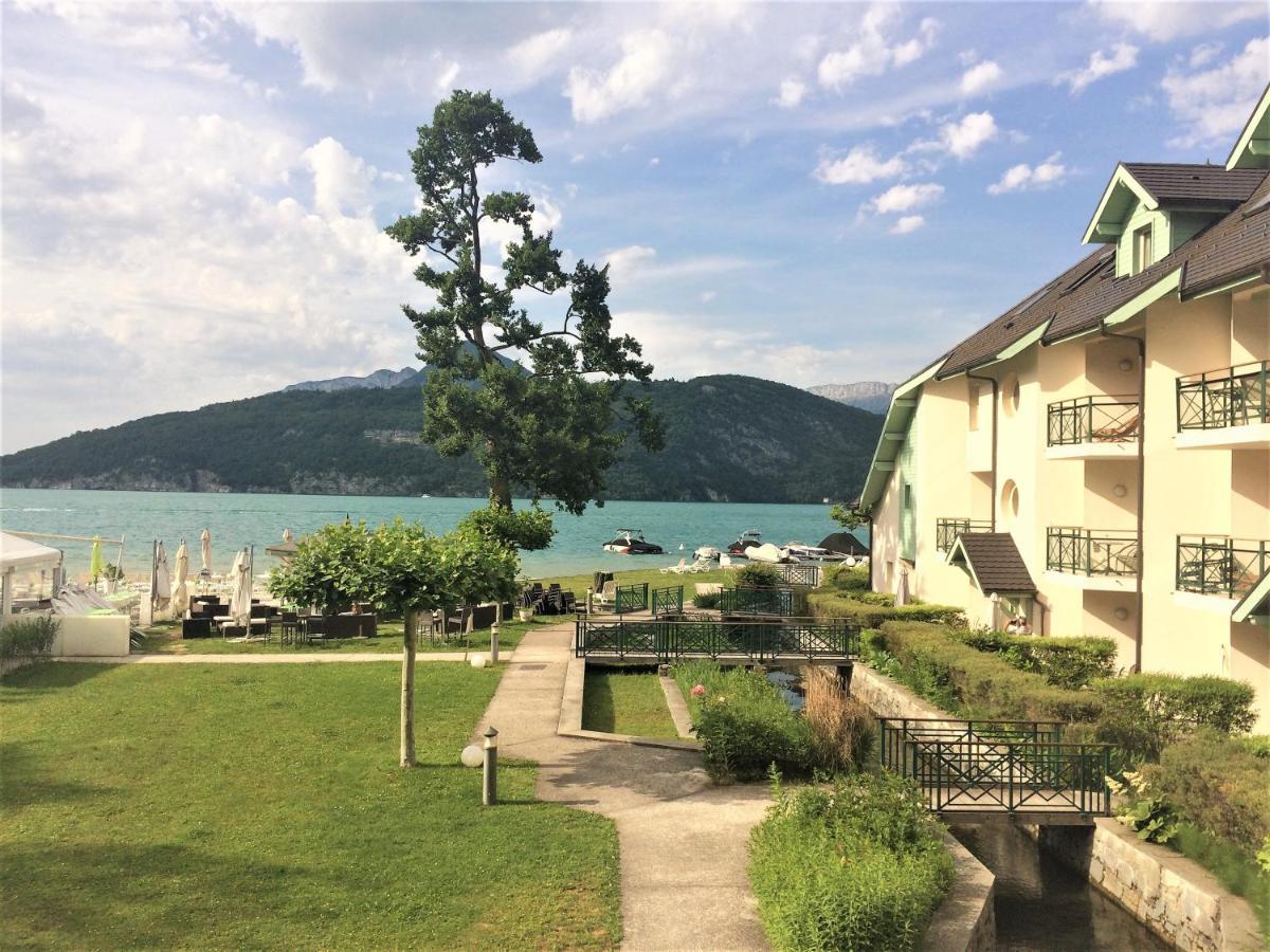 Lac Annecy Plage Privee, Duplex Baie Des Voiles Duingt Dış mekan fotoğraf