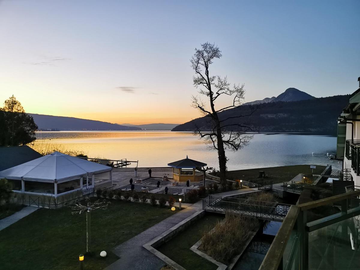 Lac Annecy Plage Privee, Duplex Baie Des Voiles Duingt Dış mekan fotoğraf