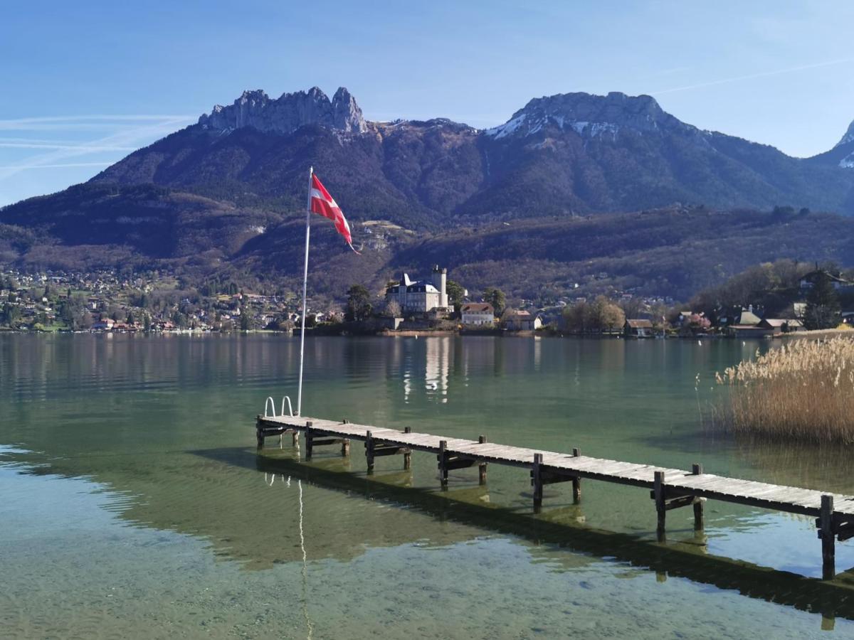 Lac Annecy Plage Privee, Duplex Baie Des Voiles Duingt Dış mekan fotoğraf