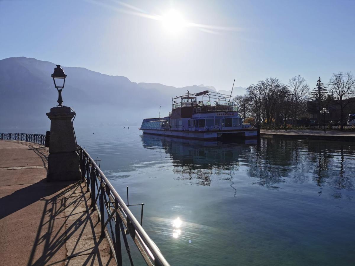 Lac Annecy Plage Privee, Duplex Baie Des Voiles Duingt Dış mekan fotoğraf