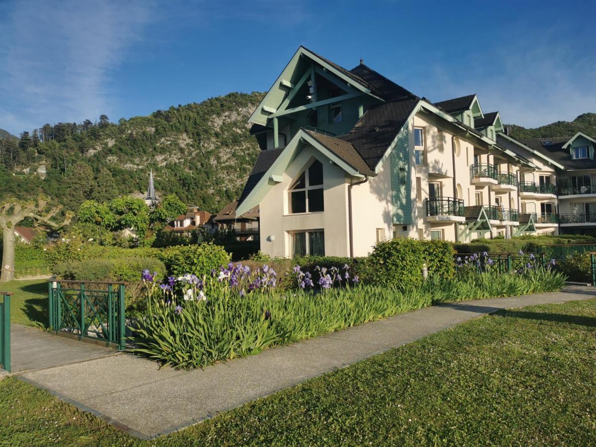 Lac Annecy Plage Privee, Duplex Baie Des Voiles Duingt Dış mekan fotoğraf